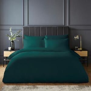 Silentnight Cotton - Teal Green - Double Duvet Set Silentnight Cotton - Teal Green - Double Duvet Set