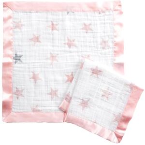 aden + anais essentials Issie Security Blanket, Super Soft 100% Cotton Muslin, Satin Trim, 2 pack, doll aden + anais essentials Issie Security Blanket, Super Soft 100% Cotton Muslin, Satin Trim, 2 pack, doll
