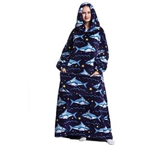 Everglamour Hooded Blanket Adult Sized Costumes, Blue Everglamour Hooded Blanket Adult Sized Costumes, Blue