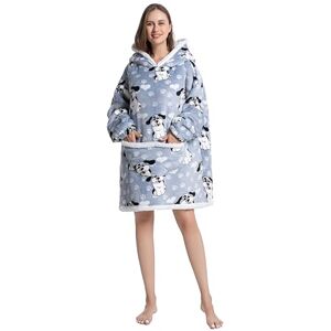 Everglamour Womens Clothing Hooded Blanket Adult Sized Costumes, Blue Everglamour Womens Clothing Hooded Blanket Adult Sized Costumes, Blue
