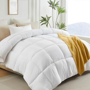 L LOVSOUL White Comforter King Size Duvet Insert,All Season Down Alternative Comforter Duvet Insert King,Bedding Comforter with Corner Tabs L LOVSOUL White Comforter King Size Duvet Insert,All Season Down Alternative Comforter Duvet Insert King,Bedding Comforter with Corner Tabs