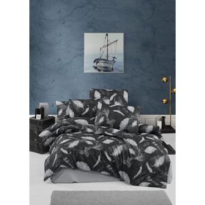 Nuit Des RĂªves Cotton Single Quilt Cover Set - Black & Grey Nuit Des RĂªves Cotton Single Quilt Cover Set - Black & Grey