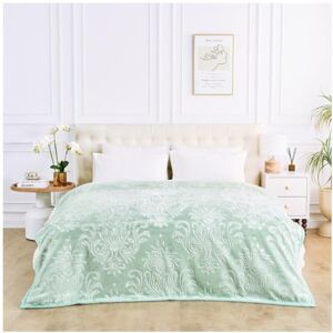 GC GAVENO CAVAILIA 4kg Heavy Weighted Blanket King Size 2Ply Fleece Blanket Warm, Thick Bed Throws Heavy Blanket Stress-Anxiety Relief, Deep Sleep Blankets for Bed (200x240 cm) Sage Green GC GAVENO CAVAILIA 4kg Heavy Weighted Blanket King Size 2Ply Fleece Blanket Warm, Thick Bed Throws Heavy Blanket Stress-Anxiety Relief, Deep Sleep Blankets for Bed (200x240 cm) Sage Green