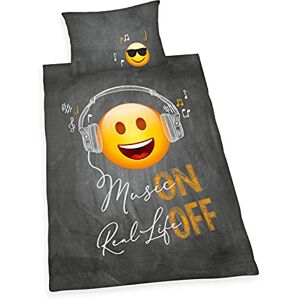 Herding Emot!x Bedding-Set, Pillowcase 65 x 100 cm, Duvet Cover 160 x 210 cm, With Branded Zipper, 100% Cotton/Renforcé Herding Emot!x Bedding-Set, Pillowcase 65 x 100 cm, Duvet Cover 160 x 210 cm, With Branded Zipper, 100% Cotton/Renforcé