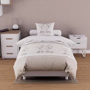 Soleil d'ocre Comforter Cover + 1 Cut, Ecru, 140 x 200 cm Soleil d'ocre Comforter Cover + 1 Cut, Ecru, 140 x 200 cm