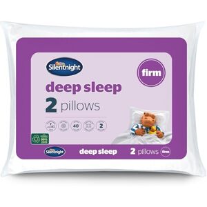 Silentnight Deep Sleep Firm Pillows 2 Pack Support Side Sleeper Pillow with Fibre Core Firmer Comfortable Supportive Bed Pillow For Neck and Shoulder Pain Hypoallergenic Pack of 2 Silentnight Deep Sleep Firm Pillows 2 Pack Support Side Sleeper Pillow with Fibre Core Firmer Comfortable Supportive Bed Pillow For Neck and Shoulder Pain Hypoallergenic Pack of 2