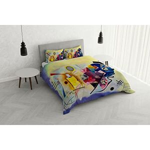Italian Bed Linen SOGNI D'AUTORE SD-57 Digital Print Duvet Cover Set, Made in Italy, Double, SD-57 Italian Bed Linen SOGNI D'AUTORE SD-57 Digital Print Duvet Cover Set, Made in Italy, Double, SD-57