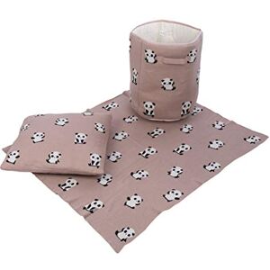 Penguin Home Set of Blanket 81x101 CM with Basket 35x41 CM and Cushion 45x45 CM, 100% Cotton, Blanket for Sofa Settees, Fluffy Sofa Throws, Warm, Cozy, Plush and Lightweight Panda Print Blanket set. Penguin Home Set of Blanket 81x101 CM with Basket 35x41 CM and Cushion 45x45 CM, 100% Cotton, Blanket for Sofa Settees, Fluffy Sofa Throws, Warm, Cozy, Plush and Lightweight Panda Print Blanket set.