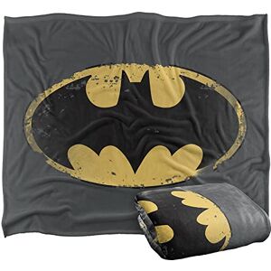 LOGOVISION BATMAN Distressed Shield Officially Licensed Silky Touch Super Soft Throw Blanket 152 x 127 cm LOGOVISION BATMAN Distressed Shield Officially Licensed Silky Touch Super Soft Throw Blanket 152 x 127 cm