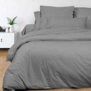 Soleil d'ocre Gray Cotton Percale Duvet Cover - Bedding Soleil d'ocre Gray Cotton Percale Duvet Cover - Bedding