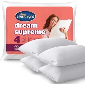 Silentnight Dream Supreme Pillow Cloud-Like Comfort for Back & Side Sleepers Generous Filled for Long-Lasting Support Soft Touch Hypoallergenic Covers Machine Washable, Pack of 4 Pillows Silentnight Dream Supreme Pillow Cloud-Like Comfort for Back & Side Sleepers Generous Filled for Long-Lasting Support Soft Touch Hypoallergenic Covers Machine Washable, Pack of 4 Pillows