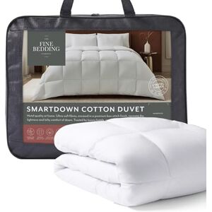 The Fine Bedding Company SmartDown Cotton King Size Duvet 10.5 Tog – All Seasons Duvet with Recycled Eco Smartfil®, Hypoallergenic and Washable, Hotel Quality Quilt – King Bed Size The Fine Bedding Company SmartDown Cotton King Size Duvet 10.5 Tog – All Seasons Duvet with Recycled Eco Smartfil®, Hypoallergenic and Washable, Hotel Quality Quilt – King Bed Size