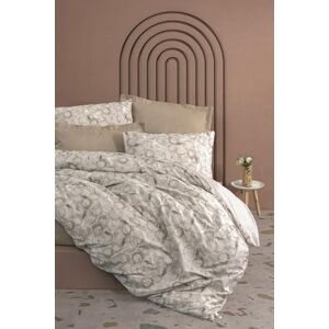 Beige Ranforce Bedding Set - Duvet & Pillowcase 135x200/80x80 - Elegant Beige Ranforce Bedding Set - Duvet & Pillowcase 135x200/80x80 - Elegant