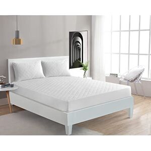 Kampala Hill Quilted Double Mattress Protector Deep Fit Protective Mattress Cover Luxury Anti-Allergenic White Kampala Hill Quilted Double Mattress Protector Deep Fit Protective Mattress Cover Luxury Anti-Allergenic White