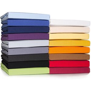 CelinaTex Casca Topper Fitted Sheet 120 x 200-130 x 220 cm Snow White Jersey Mako Cotton 210 g/m² Elastane Fitted Sheet CelinaTex Casca Topper Fitted Sheet 120 x 200-130 x 220 cm Snow White Jersey Mako Cotton 210 g/m² Elastane Fitted Sheet