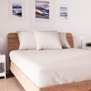 Soleil d'ocre , Jersey Fitted Sheet, Cotton, Ecru, 140x190 cm Soleil d'ocre , Jersey Fitted Sheet, Cotton, Ecru, 140x190 cm