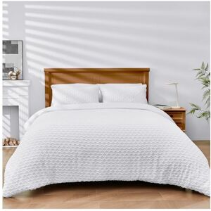 GC GAVENO CAVAILIA Microfiber Duvet Cover White Bedding Super King Bed Set GC GAVENO CAVAILIA Microfiber Duvet Cover White Bedding Super King Bed Set