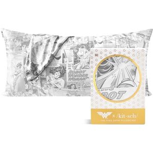 Kitsch Wonder Woman Satin Pillowcase with Zipper King Size for Hair and Skin More Delicate Than Silk Cooling Machine Washable 48 x 91 cm Comic Print Kitsch Wonder Woman Satin Pillowcase with Zipper King Size for Hair and Skin More Delicate Than Silk Cooling Machine Washable 48 x 91 cm Comic Print