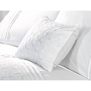 Rapport Home Everdean Boudoir Cushion, Polycotton, White, 30x40cm Rapport Home Everdean Boudoir Cushion, Polycotton, White, 30x40cm