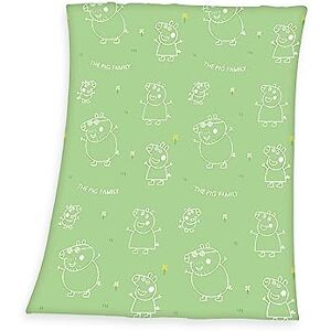 Herding Peppa Pig Glow in the Dark Fleece Blanket 130 x 170 cm 100% Polyester Fleece Herding Peppa Pig Glow in the Dark Fleece Blanket 130 x 170 cm 100% Polyester Fleece