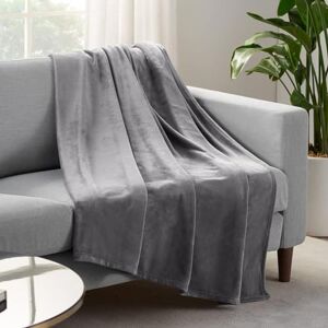 Serta Cozy Plush Thick Fuzzy Super Soft Lightweight Throw Blanket for Bed, Couch, or Travel, Twin (60 in x 80 in), Grey Serta Cozy Plush Thick Fuzzy Super Soft Lightweight Throw Blanket for Bed, Couch, or Travel, Twin (60 in x 80 in), Grey