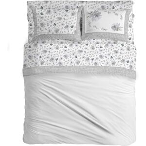 PENSIERI DELICATI Double Bed Set, Flannel, 100% Warm and Soft Cotton, Double 180 x 200 cm, Includes Bottom Sheet, Top and 2 Pillowcases, Made in Italy, Square 8284 Grey PENSIERI DELICATI Double Bed Set, Flannel, 100% Warm and Soft Cotton, Double 180 x 200 cm, Includes Bottom Sheet, Top and 2 Pillowcases, Made in Italy, Square 8284 Grey