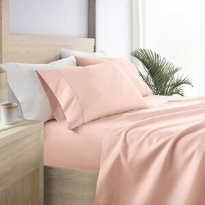 Linen Market Luxury Deep Pocket Bed Sheet Set, Queen, Blush Linen Market Luxury Deep Pocket Bed Sheet Set, Queen, Blush
