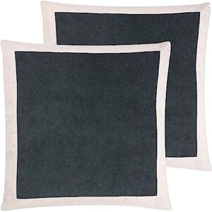 furn. Yard Auden Velvet Feather Filled Cushion Twin Pack, Flint Grey, 50 x 50cm furn. Yard Auden Velvet Feather Filled Cushion Twin Pack, Flint Grey, 50 x 50cm