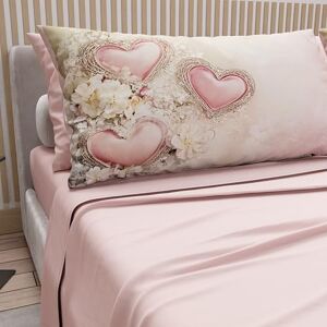 PETTI Artigiani Italiani Cotton Sheets with Pillowcases in Digital Print, Single Sheet, 343 Light Powder Pattern Bedding Set, 100% Made in Italy PETTI Artigiani Italiani Cotton Sheets with Pillowcases in Digital Print, Single Sheet, 343 Light Powder Pattern Bedding Set, 100% Made in Italy