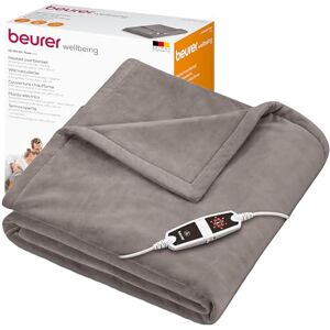 Beurer HD150 XXL Electric Blanket with 6 Temperature Settings, Soft Heated Throw for Cosy Sofa Nights, Automatic Switch-Off & Safety System, Machine-Washable, Taupe, 200 x 150 cm Beurer HD150 XXL Electric Blanket with 6 Temperature Settings, Soft Heated Throw for Cosy Sofa Nights, Automatic Switch-Off & Safety System, Machine-Washable, Taupe, 200 x 150 cm
