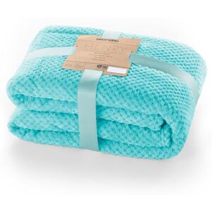 DecoKing Scandanavian style Blanket microfibre cosy Blanket Fleece bedspread Soft smooth Cuddly, Microfibre, turquoise, 220 x 240 cm DecoKing Scandanavian style Blanket microfibre cosy Blanket Fleece bedspread Soft smooth Cuddly, Microfibre, turquoise, 220 x 240 cm