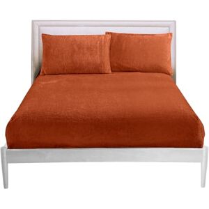 GC GAVENO CAVAILIA Fitted Sheet King Size Soft Teddy Fleece Bedding Winter Warm Fluffy Anti-Allergy Polyester Bed Sheet (152x203 cm),Easy Care 25cm Deep Fleece Fitted Sheets Kingsize,Burnt Orange GC GAVENO CAVAILIA Fitted Sheet King Size Soft Teddy Fleece Bedding Winter Warm Fluffy Anti-Allergy Polyester Bed Sheet (152x203 cm),Easy Care 25cm Deep Fleece Fitted Sheets Kingsize,Burnt Orange