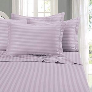 Elegant Comfort Best, Softest, Coziest 6-Piece Sheet Sets! 1500 Premier Hotel Quality Luxurious Wrinkle Resistant 6-Piece Damask Stripe Bed Sheet Set, California King Lavender/Lilac Elegant Comfort Best, Softest, Coziest 6-Piece Sheet Sets! 1500 Premier Hotel Quality Luxurious Wrinkle Resistant 6-Piece Damask Stripe Bed Sheet Set, California King Lavender/Lilac
