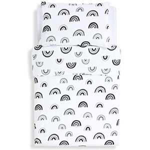 Snuz Cot Duvet Cover & Pillowcase Set – Mono Rainbow Design – Light, Breathable & Luxurious Jersey Cotton Made To Last & Designed To Fit SnüzKot Duvet Snuz Cot Duvet Cover & Pillowcase Set – Mono Rainbow Design – Light, Breathable & Luxurious Jersey Cotton Made To Last & Designed To Fit SnüzKot Duvet