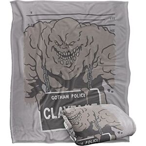 LOGOVISION BATMAN Blanket, 152 x 127 cm The Clayface Mugshot Silky Touch Super Soft Throw Blanket LOGOVISION BATMAN Blanket, 152 x 127 cm The Clayface Mugshot Silky Touch Super Soft Throw Blanket