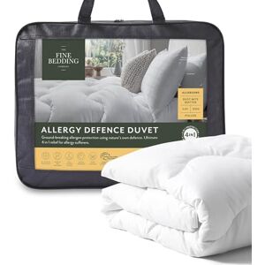 The Fine Bedding Company Allergy Defence King Size Duvet 10.5 Tog – Lightweight Winter Duvet with HeiQ Allergen Tech, Active Anti-Allergy and Washable, Hotel Quality Quilt – King Bed Size The Fine Bedding Company Allergy Defence King Size Duvet 10.5 Tog – Lightweight Winter Duvet with HeiQ Allergen Tech, Active Anti-Allergy and Washable, Hotel Quality Quilt – King Bed Size