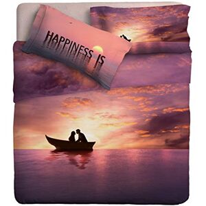 Ipersan Photo Bed Sheet Set Fine Art 2 Squares Happiness Design Ipersan Photo Bed Sheet Set Fine Art 2 Squares Happiness Design