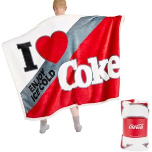 The Gift Scholars Coca Cola Classic 'I Love Coke' Retro Sherpa Fleece Blanket 152 x 117 cm, Official Merchandise For the fans of Coke The Gift Scholars Coca Cola Classic 'I Love Coke' Retro Sherpa Fleece Blanket 152 x 117 cm, Official Merchandise For the fans of Coke