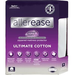 Aller-Ease Mattress Protector - Waterproof, White, King Aller-Ease Mattress Protector - Waterproof, White, King
