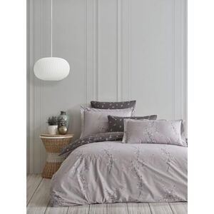 Nuit Des RĂªves Cotton Double Quilt Cover Set - Elegant Grey & Pink Nuit Des RĂªves Cotton Double Quilt Cover Set - Elegant Grey & Pink