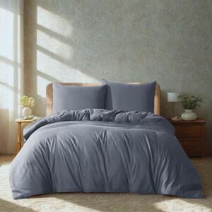 Komfortec Premium Bed Linen 200 x 200 cm with 2 Pillowcases 80 x 80 cm Brushed Microfibre Grey Komfortec Premium Bed Linen 200 x 200 cm with 2 Pillowcases 80 x 80 cm Brushed Microfibre Grey
