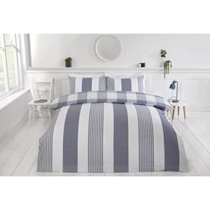 Rapport Home Furnishings Chambray Stripe Duvet Cover Set Reversible Bedding Bed Set Bed Linen (Super King, Denim) Rapport Home Furnishings Chambray Stripe Duvet Cover Set Reversible Bedding Bed Set Bed Linen (Super King, Denim)