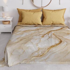 PETTI Artigiani Italiani - Spring-Summer Double Bed Bedspread Lightweight Blanket Double Bed Sheet Beige Marble - Bedspread PETTI Artigiani Italiani - Spring-Summer Double Bed Bedspread Lightweight Blanket Double Bed Sheet Beige Marble - Bedspread