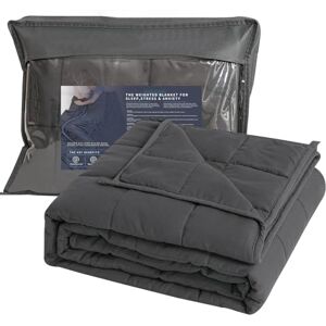 Good Nite Weighted Blanket Therapy Blanket for Adults Grey Double Heavy Weight Blankets for Improve Sleep Relaxes the Body (Grey, 150 x 200 cm, 8 kg) Good Nite Weighted Blanket Therapy Blanket for Adults Grey Double Heavy Weight Blankets for Improve Sleep Relaxes the Body (Grey, 150 x 200 cm, 8 kg)
