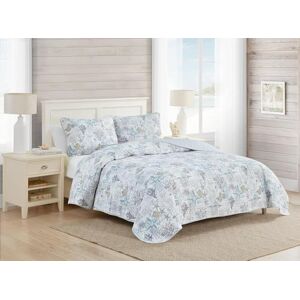 Tommy Bahama Quilt Set-100, Reversible, Lightweight & Breathable Bedding with Matching Shams, Pre-Washed for Added Softness, Cotton, Beach Bliss Grey, King Tommy Bahama Quilt Set-100, Reversible, Lightweight & Breathable Bedding with Matching Shams, Pre-Washed for Added Softness, Cotton, Beach Bliss Grey, King