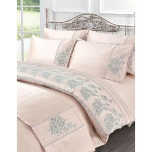 Kampala Hill Floral Embellished Duvet Cover Set Bedding Set With Pillowcases Pink Amara Double Kampala Hill Floral Embellished Duvet Cover Set Bedding Set With Pillowcases Pink Amara Double