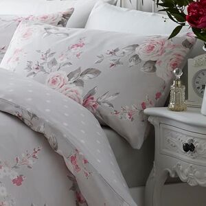 Catherine Lansfield Canterbury Grey Duvet Cover 135 x 200 + 80 x 80 cm + Fitted Sheet White 90 x 200 cm + 1 Pillowcase 80 x 80 cm White Catherine Lansfield Canterbury Grey Duvet Cover 135 x 200 + 80 x 80 cm + Fitted Sheet White 90 x 200 cm + 1 Pillowcase 80 x 80 cm White