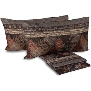 hermet Laura Biagiotti, Double Bed Sheet Set in Percale Cotton, 100% Printed Cotton, Top Sheet, Fitted Sheet, Pair of Pillowcases, Hatysa Brick hermet Laura Biagiotti, Double Bed Sheet Set in Percale Cotton, 100% Printed Cotton, Top Sheet, Fitted Sheet, Pair of Pillowcases, Hatysa Brick