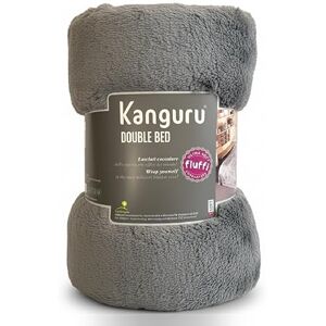 Kanguru Fleece Throw Blanket Fur Effect Fluffy Microfiber Solid Blankets for Bed and Couch Double/Twin Size, Grey Loft, 230x230cm Kanguru Fleece Throw Blanket Fur Effect Fluffy Microfiber Solid Blankets for Bed and Couch Double/Twin Size, Grey Loft, 230x230cm
