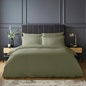Silentnight Pure Cotton Duvet Set Luxurious Cool Soft Touch 200 Thread Count Button Fastening Breathable 100% Cotton Quilt Cover + Pillowcase Bed Set Machine Washable, Sage Green, Double Silentnight Pure Cotton Duvet Set Luxurious Cool Soft Touch 200 Thread Count Button Fastening Breathable 100% Cotton Quilt Cover + Pillowcase Bed Set Machine Washable, Sage Green, Double
